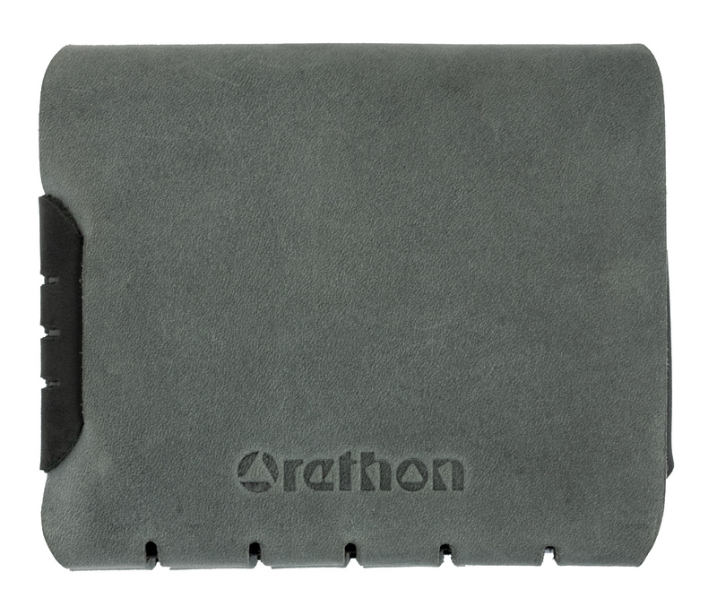 Grey Handmade Leather Bifold Wallet