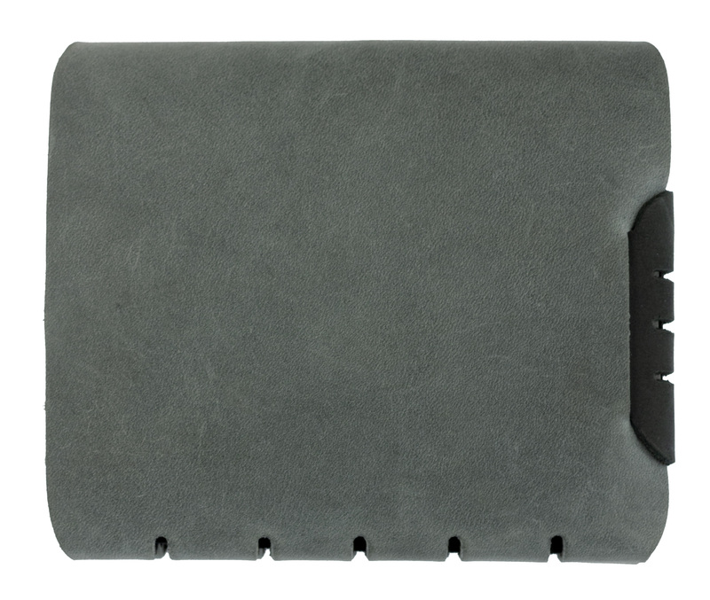 Grey Handmade Leather Bifold Wallet