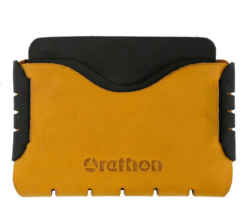 Yellow Handmade Leather Wallet - EU